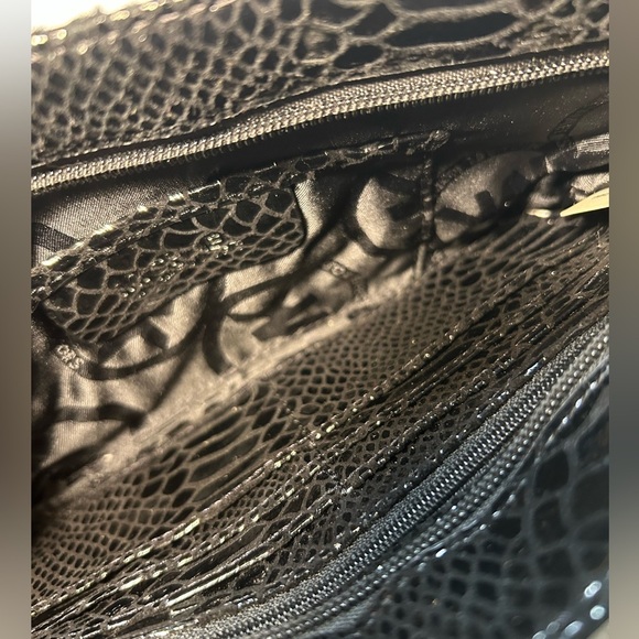 Michael Kors Black Small Vintage Clutch with gold hardware, EUC - Picture 6 of 6